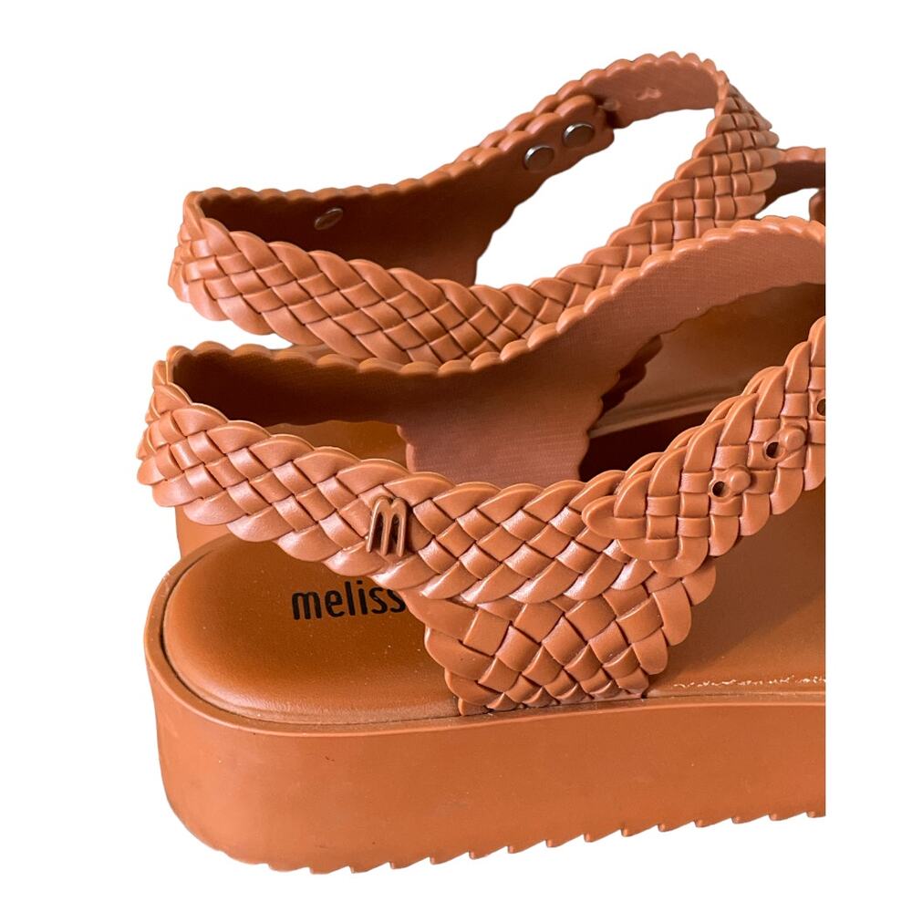 Melissa + Salinas Hotness Wedge Sandals Size 8.5 - Picture 4 of 16